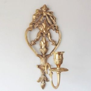 Vintage brass sconce vintage brass candle holder